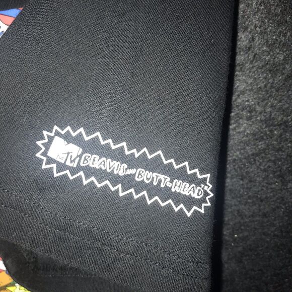 Adidas Skateboard Tee Beavis Butt-Head Black Graphic T Shirt Small Fruity Whips - Picture 6 of 11